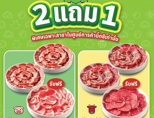 ซื้อ 2 แถม 1 พิเศษเฉพาะศูนย์การค้าบิ๊กซี (Big C) เท่านั้น
