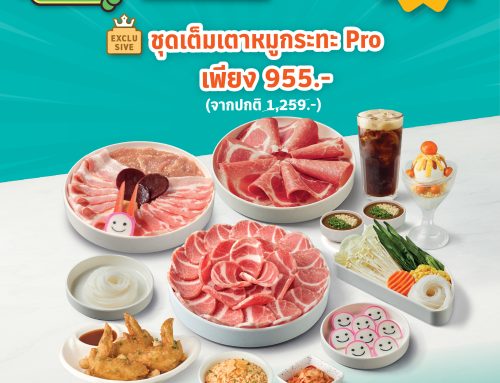 เต็มเตาหมูกระทะ PRO เพียง 955 บาท จากราคาปกติ 1,259 บาท
